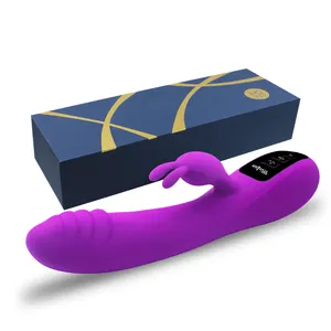 2023 Hot New Rabbit Silikon G-Punkt Dildo Vaginal Vibrator Sexspielzeug für Frauen Erwachsene