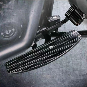 2018 sau FX Softail xe máy về phía trước footboard điều khiển kit điều kiện mới Đen/Chrome khả năng chống oxy hóa phù hợp với đường phố - Product Image 3