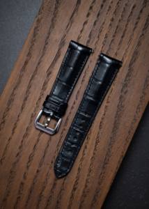 Bracelets de montre en cuir de luxe personnalisés en crocodile et crocodile Vente en gros Usine du Vietnam Respirant Résistant à l'eau Logo personnalisé - Product Image 3