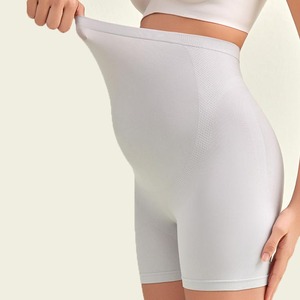 YIYI High Waist Stretch Maternity Safety <strong>Shorts</strong> Summer Plus Size Anti-exposure Belly Support Thin Breathable Yoga Fitness <strong>Shorts</strong> - Product Image 3
