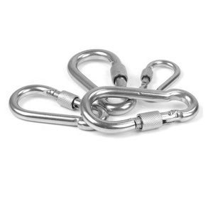Thép Không Gỉ 316 Spring Snap Carabiner Với Lỗ Gắn M4 * 40 - Product Image 2
