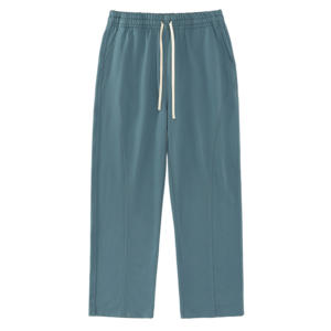 남성용 2025 트렌드 시미타르 460G 롱 팬츠 미드 웨이스트 스트레이트 레그 테리 패치워크 루즈 캐주얼 플랫 프론트 스타일 - Product Image 1