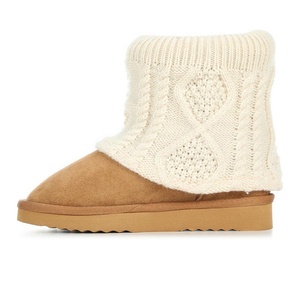 Bottes <span class=keywords><strong>de</strong></span> <span class=keywords><strong>neige</strong></span> pour filles en daim doublées <span class=keywords><strong>de</strong></span> laine YL-26113, bottes d'hiver pour enfants en bas âge, ODM OEM - Product Image 3