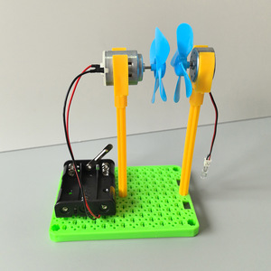 Mini generador de energía eólica, Kit científico, juguete educativo de plástico para niños de 7 a 9 años, modelo de aprendizaje DIY STEM alimentado por batería - Product Image 3