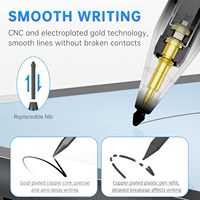 Stylet Métallique REXIAO pour Microsoft Surface Pro 11/10/9/8/X/7+/6/5/4/Go 4/3/2/1/Laptop 1-5/Studio/Book 3/2/1, 1024 Niveaux de Pression