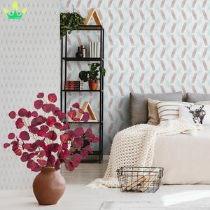 Искусственные осенние ветки листьев осины осенние длинные стебли листвы растения темно-красный спрей для вазы стол домашний коттедж украшение - Product Image 4