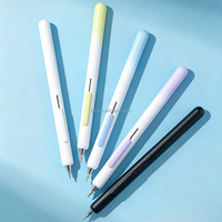 Stylos gel à séchage rapide, stylos à écriture fluide, papeterie, stylo gel rétractable ST à double pointe, encre noire
