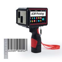 Imprimante à jet d'encre portable de 50 mm, machine de codage TIJ, codeur de date portable pour l'impression de codes de lots, de logos et de codes-barres