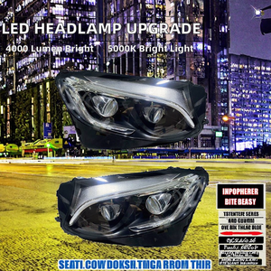 Kit de remplacement de phares entièrement à <span class=keywords><strong>LED</strong></span> pour GLC W253, système d'éclairage automatique <span class=keywords><strong>12V</strong></span>, conversion <span class=keywords><strong>halogène</strong></span> vers <span class=keywords><strong>LED</strong></span>, 5000K, 4000 Lm - Product Image 3