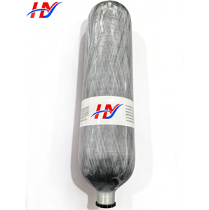 Tanque de Oxigênio de Fibra de Carbono de Alta Pressão 3L ISO Certificado CE e DOT para PCP com Rótulo Personalizável de 2kg - Product Image 1