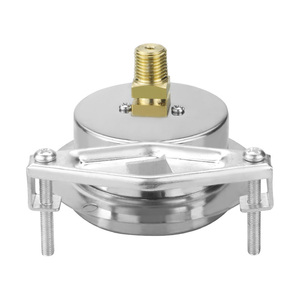 Bộ sưu tập mới 2.5-100kpa Biogas Đồng hồ đo áp suất nước trở lại kết nối viên nang đo áp suất với kẹp - Product Image 5