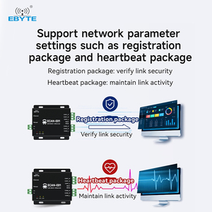ชุด ebyte eCan สามารถเป็นอีเธอร์เน็ตโปรโตคอลแปลงอุปกรณ์ป้องกันสูงโปรโตคอลที่มีประสิทธิภาพสูง RS485/422/232 - Product Image 3