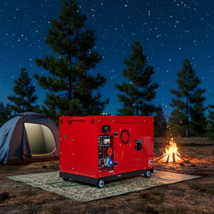 Hoogwaardige <span class=keywords><strong>10kW</strong></span> 10kVA kleine/mini super stille luchtgekoelde dieselaggregaat, draagbaar type, 50 Hz/60 Hz dieselgenerator - Product Image 3