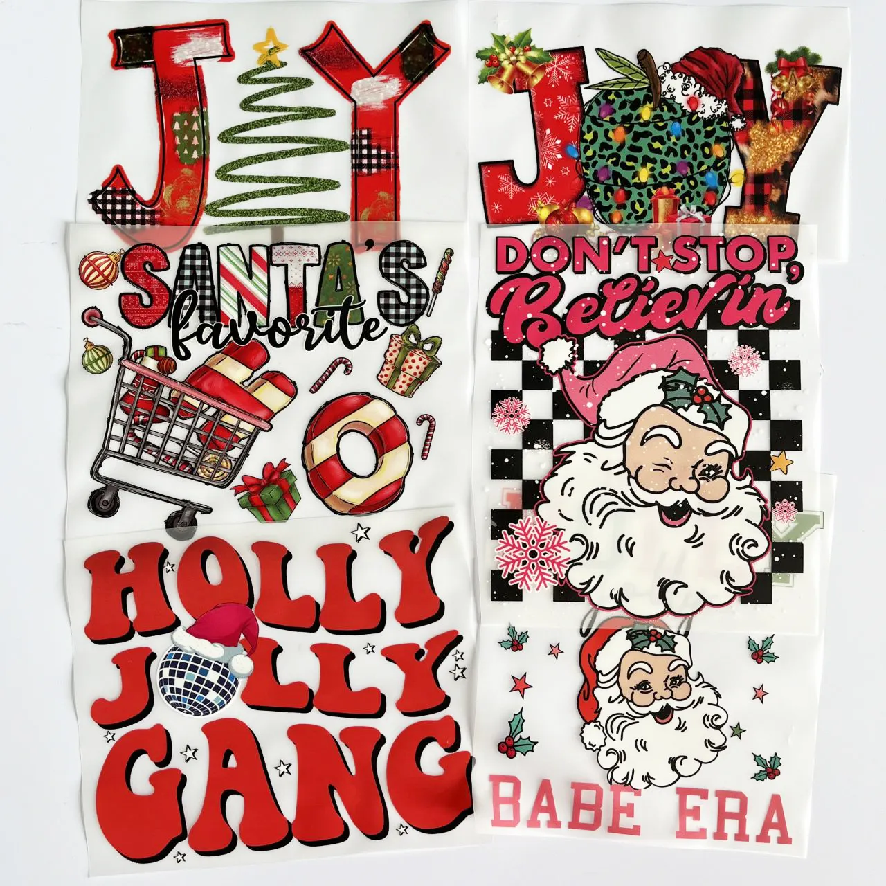 티셔츠 용 스티커 로고 dtf 열 전달 비닐 디자인에 크리스마스 철 하이 퀄리티 도매 사용자 정의 화면 인쇄 전송