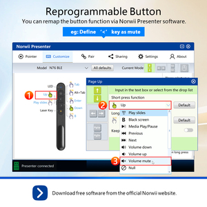 Puntero Láser Inteligente Recargable por USB con Control Remoto, Batería de Litio, Inalámbrico, para <span class=keywords><strong>Presentaciones</strong></span> con Cambio de Diapositivas, Tendencia 2026 - Product Image 6