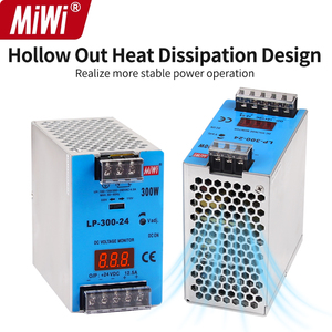 Alimentation à découpage sur rail DIN MiWi LP-300-12 300W <span class=keywords><strong>23A</strong></span> <span class=keywords><strong>12V</strong></span> pour systèmes PLC et équipements de contrôle industriel - Product Image 5