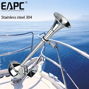 TZ-335 series 12V car horn Stainless steel Single or dual trumpet Electric Air horn Marine horn Super Loud for boat Yacht