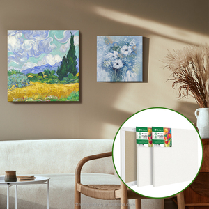Marco de lienzo estirado en blanco de alta calidad de tamaño personalizado OEM, <span class=keywords><strong>lienzos</strong></span> de arte de calidad de artista profesional para pintura al óleo - Product Image 6