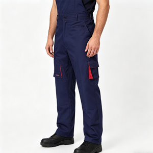 <span class=keywords><strong>Pantaloni</strong></span> da lavoro da uomo di alta qualità anti-lavoro tattico blu scuro <span class=keywords><strong>pantaloni</strong></span> potenti con parte rinforzata del ginocchio - Product Image 3