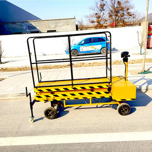 Plataforma elevadora de tijera móvil eléctrica con eslinga de cuerda de alambre Equipo de elevación de trabajo a gran altitud Compatible con carretillas elevadoras agrícolas - Product Image 3