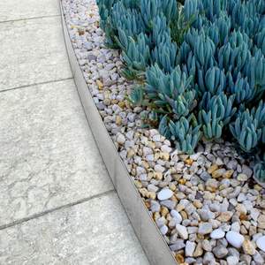 Bordure de <span class=keywords><strong>jardin</strong></span> en acier inoxydable couleur personnalisée, pour pelouse, patio, aménagement paysager, avec fonction de paillis et de clôture, design ondulé, multi-personnalisable, style Art Déco - Product Image 4