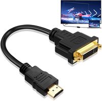 Cable HDMI a DVI SYONG, Adaptador Bidireccional Macho a Hembra, Conversor 1080P, 3D, Compatible con HDTV, PS3, PS4, DVD, 0.3m
