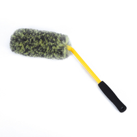 Kit de 3 brosses de nettoyage pour pneus de voiture en laine synthétique sans métal pour le detailing automobile et moto