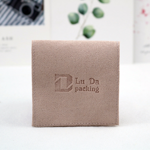 Bolsa de Joyería Personalizada con Logotipo, de Terciopelo, Gamuza, Cuero y Microfibra, Tipo Sobre, para Collares, Anillos, Pendientes, Pulseras, con Solapa - Product Image 5