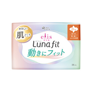 Toallas sanitarias desechables para mujer Fluffy Surface 21cm Luna Fit para el cuidado de la piel - Product Image 1