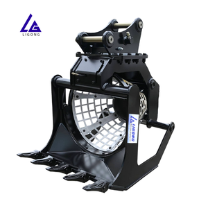 Bac de criblage pour excavatrice, testé en usine CE, paniers de criblage interchangeables, robuste pour projets de criblage de roches sablées - Product Image 1