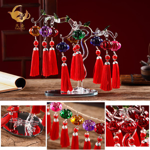 เทียนหูคริสตัลแลนเทิร์นแลนท์จี้ประดับแขวนหลากสีสันสำหรับตกแต่งบ้าน - Product Image 3