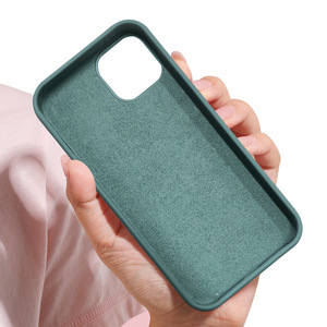 Funda protectora de cuerpo completo de silicona líquida con forro de tela de microfibra suave para <span class=keywords><strong>iPhone</strong></span> <span class=keywords><strong>12</strong></span> y <span class=keywords><strong>iPhone</strong></span> <span class=keywords><strong>12</strong></span> Pro - Product Image 4