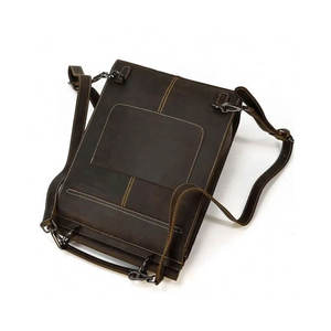 Sac à dos pour ordinateur portable en cuir véritable de qualité supérieure, unisexe, pour les voyages et l'école - Product Image 6