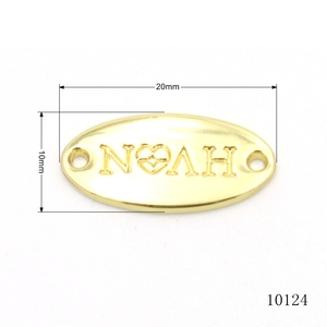 Etiqueta Metálica <span class=keywords><strong>para</strong></span> Bolsos de Cuero con Baño de Oro, Logotipo Grabado Personalizado, Placa con Nombre <span class=keywords><strong>para</strong></span> Bolsos de Mujer - Product Image 3