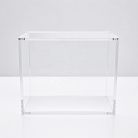 Boîte de présentation en acrylique pour cartes à collectionner, figurines Lego, collection de boosters, boîte acrylique ETB avec couvercle magnétique