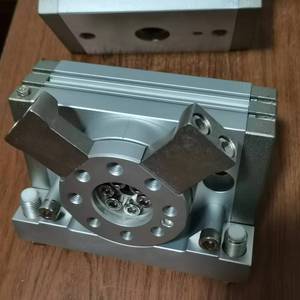   Cylindre de table rotative MSQA50L3 à double action avec anneaux tampons élastiques, rotation gauche et droite non guidée - Product Image 3