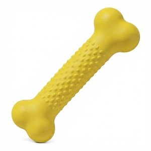 Jouet à mâcher pour chien en caoutchouc naturel, design personnalisé, os résistant pour mâcheurs agressifs, bâtonnet dentaire longue durée / Logo personnalisé - Product Image 1