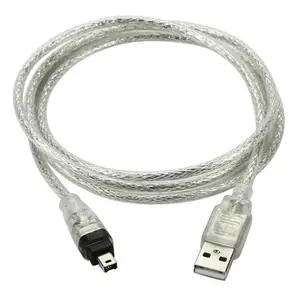 USB erkek Firewire IEEE 1394 4 Pin erkek iLink adaptör kablosu kablo 1.2M SONY DCR-TRV75E DV için