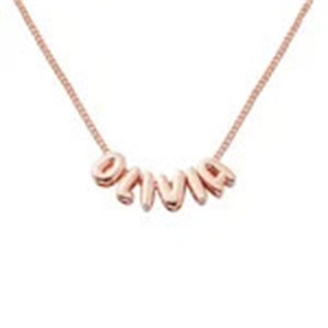 Wholesale Charms for Jewelry Making DIY Personalized Jewelry Women <b>Necklace</b> <b>Custom</b> Stainless Steel Cute Letter Pendant <b>Necklace</b> - Product Image 3