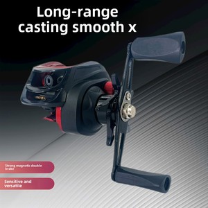 รอกตกปลา Luya <span class=keywords><strong>รุ่น</strong></span>ใหม่ ชุดเต็ม สีดำ ของแท้ รอกแบบหยดน้ำ ระยะไกล ใช้สำหรับมือซ้าย สำหรับตกปลาแบบเบทคาสติ้ง สำหรับปลาปากม้า - Product Image 5