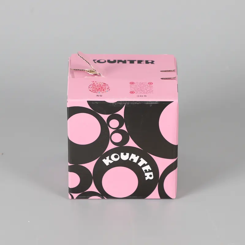 Yongjin kundendefinierter karton wellpappe lila reißverschluss versand versandtasche karton papierbox