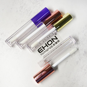 Tube de brillant à lèvres cylindrique personnalisé à grande brosse, sérigraphie, matériaux ABS/PETG/AS, vente en gros, vide, pour gloss à lèvres – Meilleures ventes - Product Image 3