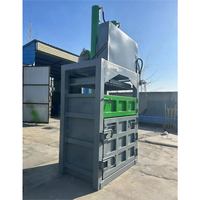 Presse à balles verticale hydraulique manuelle en aluminium et acier inoxydable avec moteur et roulement pour cartons et paquets de papier