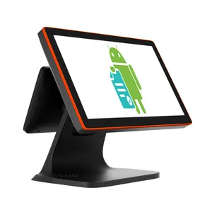 Two display Desktop POS with integrated card reader epos systems supplier point of sale vendor