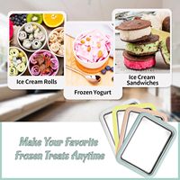 Rol-ijsmachine, instant panrol, zelfgemaakte DIY bevroren yoghurtmachine, draagbare ijsrolplaat, handmatige ijsroller