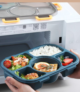 <b>Bento</b> <b>Lunch</b> <b>Box</b> Food Container with Salad Bowl Salad <b>Lunch</b> Container with Tableware Suitable for Offices and Schools - Product Image 6