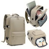 Sac à dos d'affaires BEARKY personnalisé OEM pour ordinateur portable avec port de charge USB, résistant à l'eau, antivol, pour embarquement en cabine