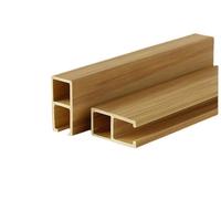 Listón Decorativo de Alta Calidad para Interiores, Tubo de Madera WPC, Columna de 25x50 mm, Panel de Pared de Madera con Textura de Madera para Techo Interior