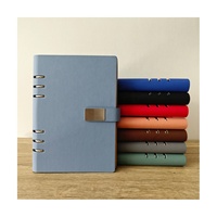 Carnet à anneaux personnalisé en cuir PU A5 A6 A7 pour la vente en gros