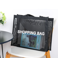 Bolsa de Playa Grande, Impermeable, con Diseño Geométrico, Logotipo Personalizado, Malla Transpirable, para Compras o Natación